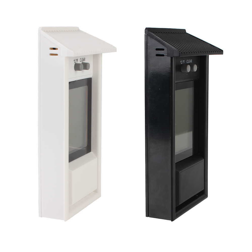 Home Automation Industry - เกจเซ็นเซอร์สภาพอากาศ LCD เครื่องวัดอุณหภูมิอิเล็กทรอนิกส์สําหรับบ้านสวนเรือนกระจกในร่มกลางแจ้งจอแสดงผลดิจิตอลหน้าจอสูงสุด Min