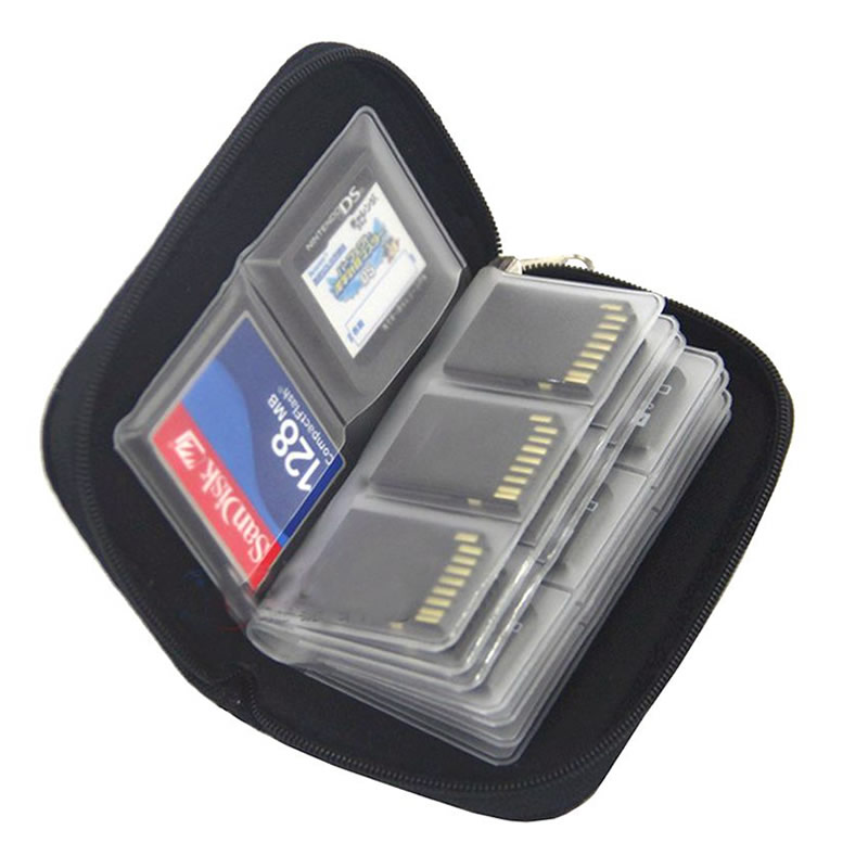 Home Assistant Sd - 22 ใน 1 เกมการ์ดหน่วยความจํากระเป๋าใส่สําหรับ CF/SD/Micro SD/SDHC/MS/DS
