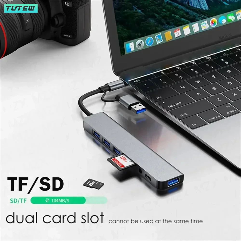 ฮับ USB-C 8 in 1 ตัวแยก USB ตั - Home Assistant Sd บทวิจารณ์และราคา