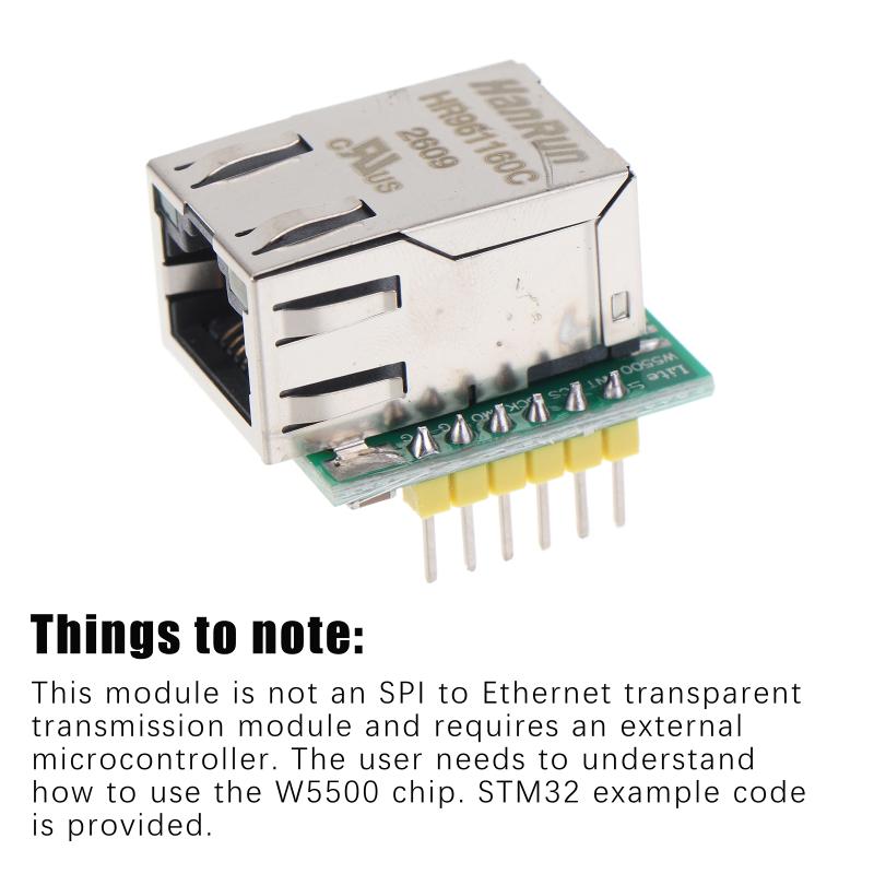 ตัวแปลงสัญญาณ SPI เป็น LAN Eth - Ethernet Module W5500 บทวิจารณ์และราคา