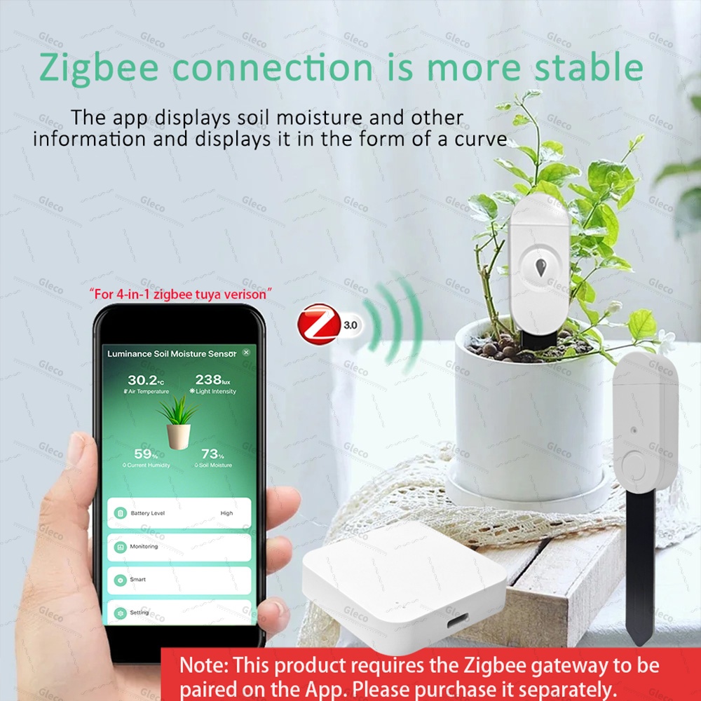 เซ็นเซอร์วัดความชื้นในดิน Zigb - Home Automation Ideas บทวิจารณ์และราคา